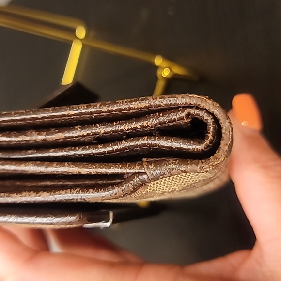 Monogram Metal Bar French Flap Wallet Beige Ebony Cocoa - Picture 7 of 10